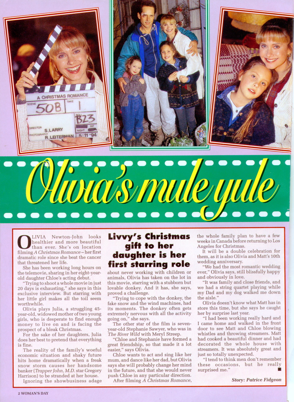 Olivia's Mule Yule - Woman's Day