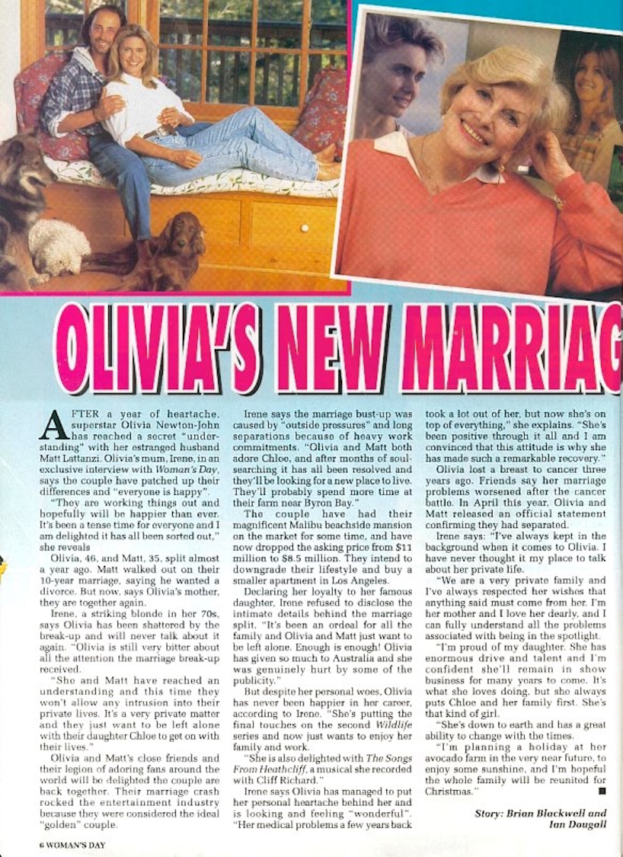 Olivia's New Love Bombshell - Woman's Day