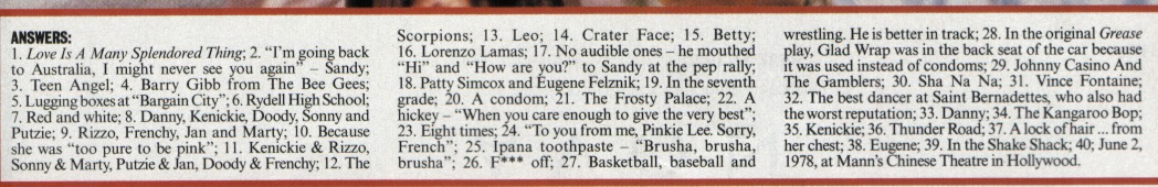 40 Grease teasers quiz - New Weekly