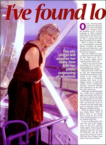 I've found love again - New Idea