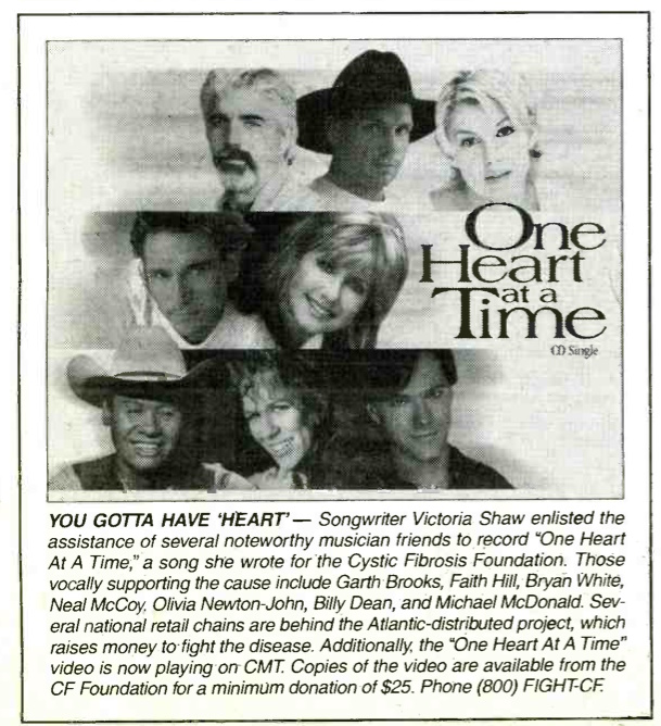 One Heart At A Time promotion - Record and Radio
