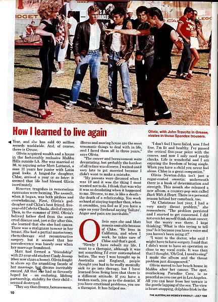 How I learned to live again - Womens Weekly