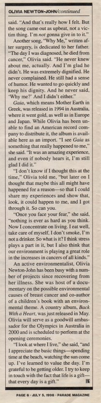 Olivia's triumph - Parade