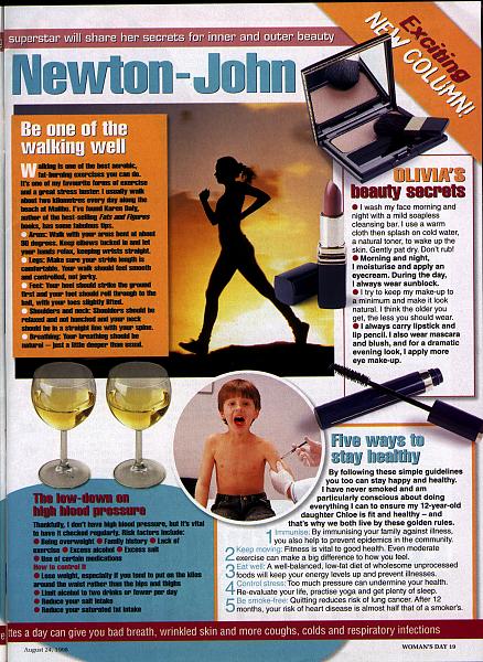 Looking great with Olivia - Womans Day