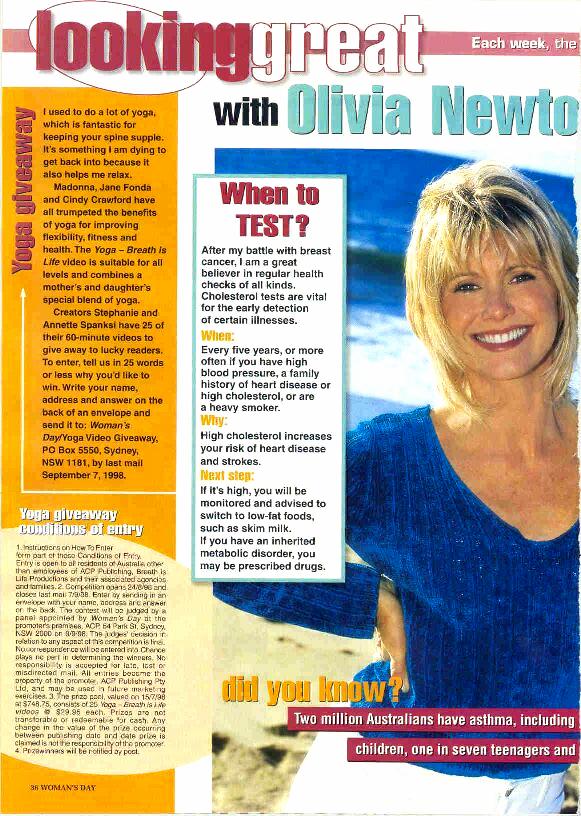 Looking great with Olivia - Womans Day