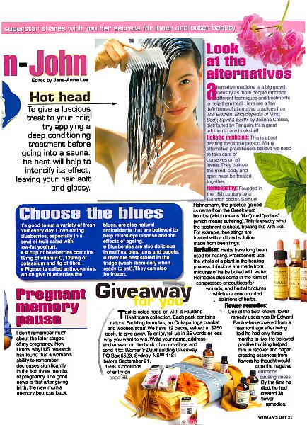 Looking great with Olivia - Womans Day