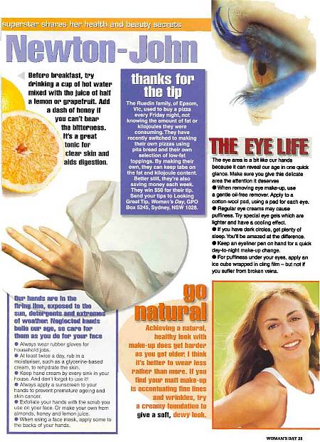 Looking great with Olivia - Womans Day