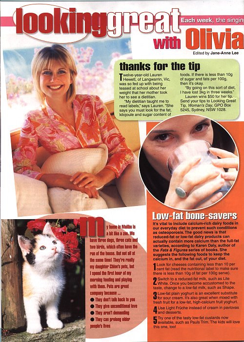 Looking great with Olivia - Womans Day