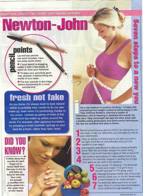 Looking great with Olivia - Womans Day