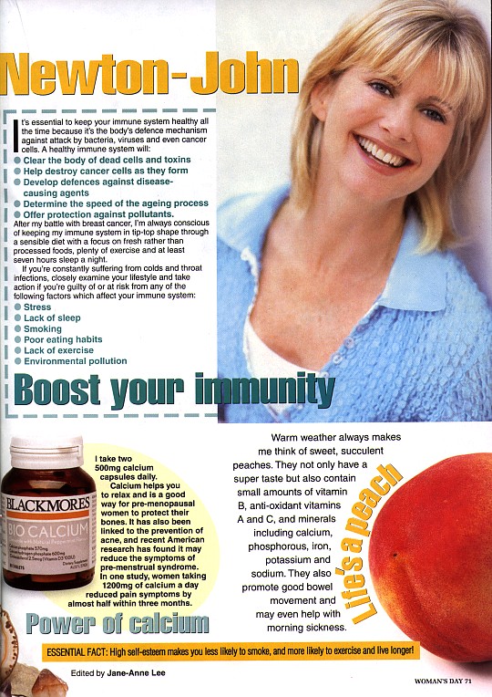 Looking great with Olivia - Womans Day