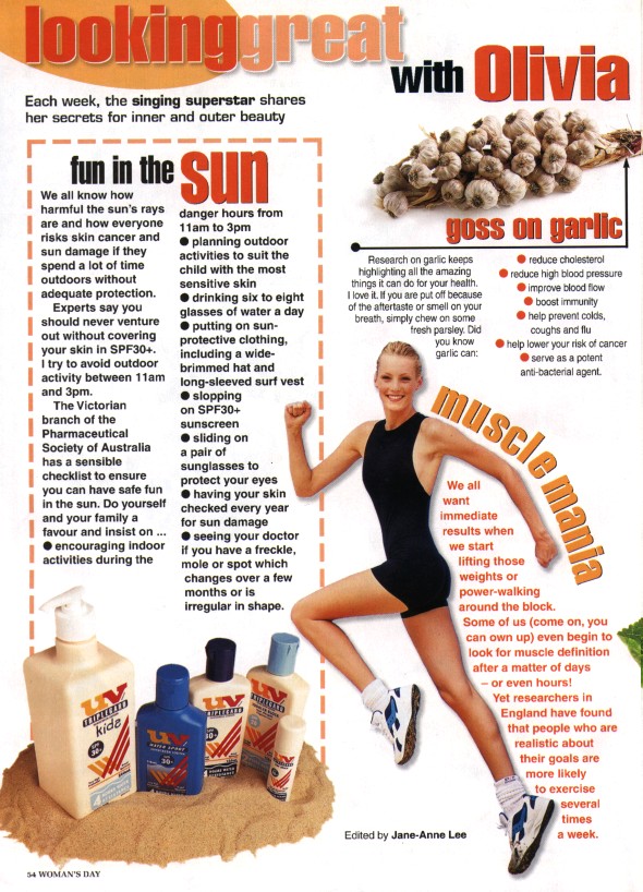 Looking great with Olivia - Womans Day