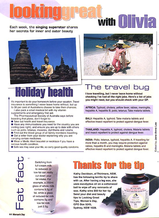 Looking great with Olivia - Woman's Day