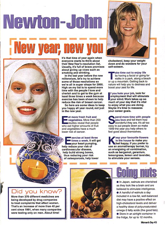 Looking great with Olivia - Womans Day