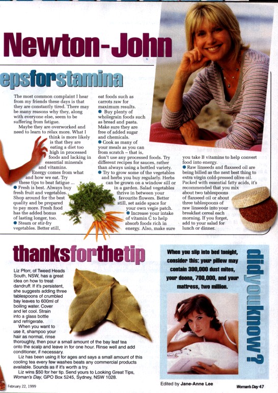 Looking great with Olivia - Womans Day