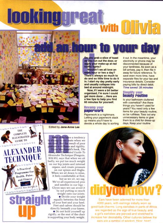 Looking great with Olivia - Womans Day