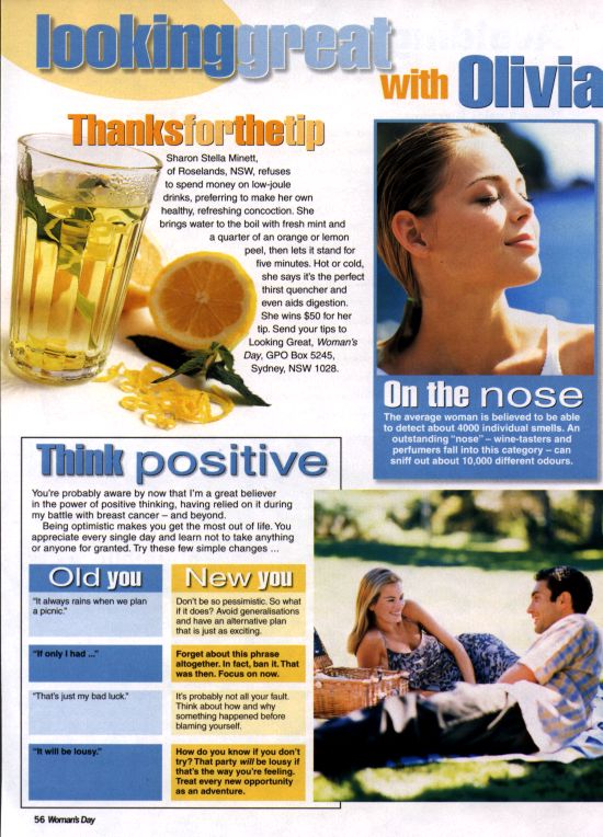 Looking great with Olivia - Womans Day