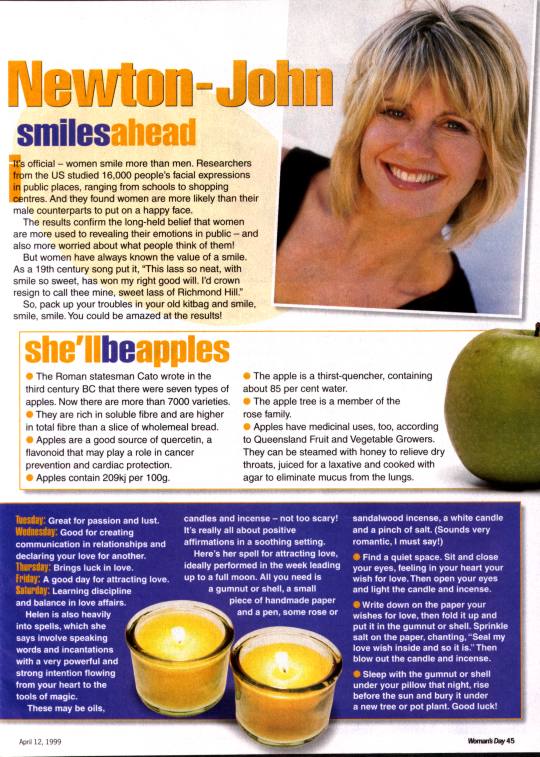 Looking great with Olivia - Womans Day