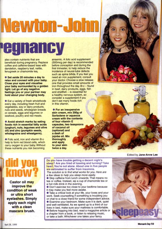 Looking great with Olivia - Womans Day