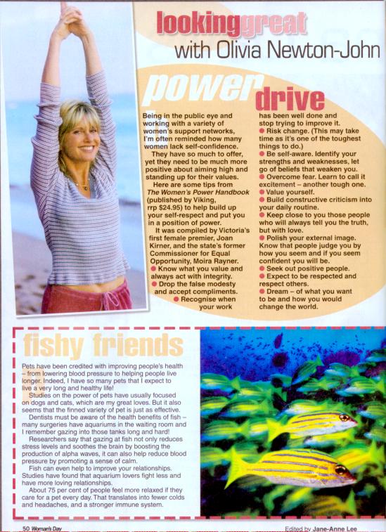 Looking great with Olivia - Woman's Day