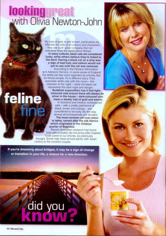 Looking great with Olivia - Womans Day