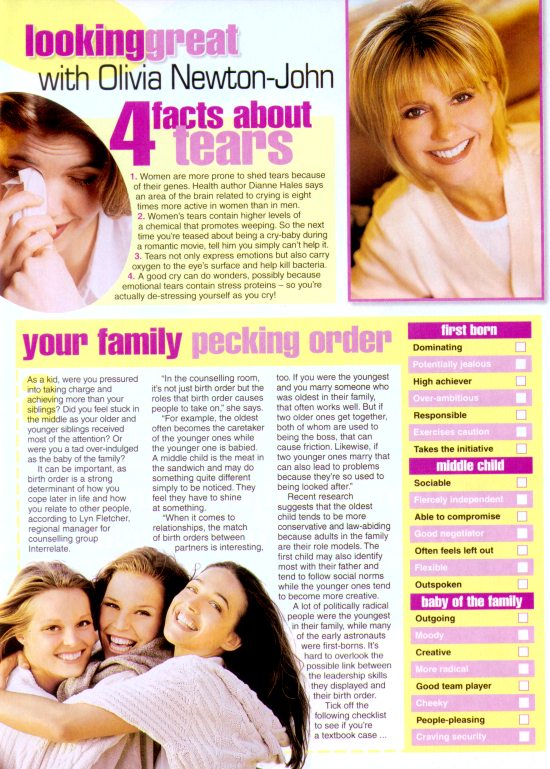 Looking great with Olivia - Woman's Day