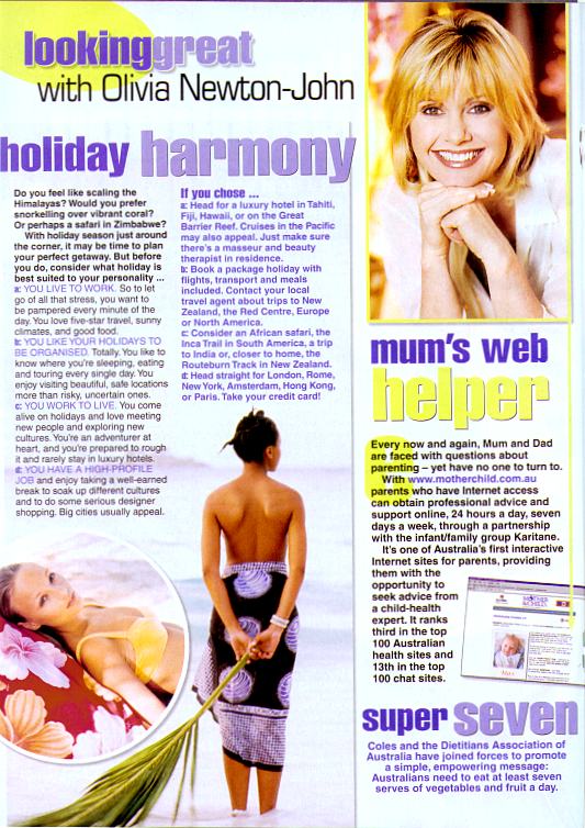 Looking great with Olivia - Woman's Day