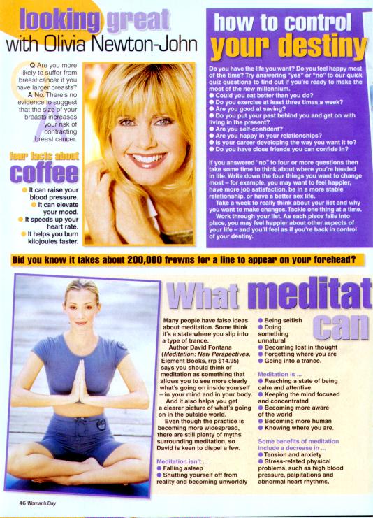 Looking great with Olivia - Womans Day