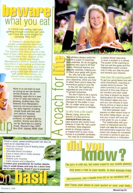 Looking great with Olivia - Womans Day