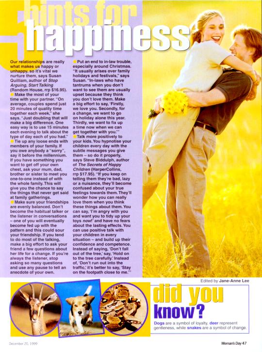 Looking great with Olivia - Womans Day