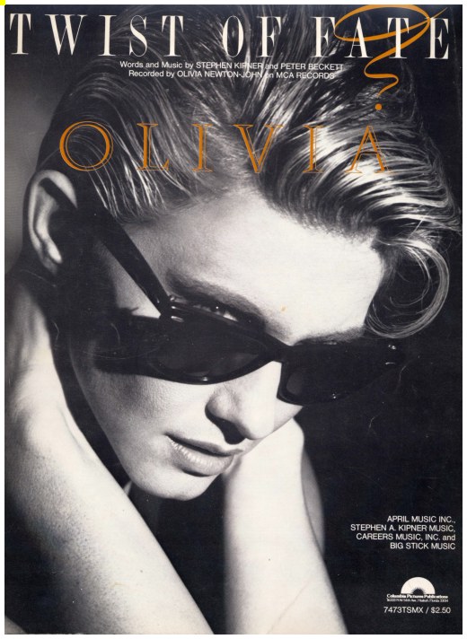 Twist of Fate Sheet Music cover