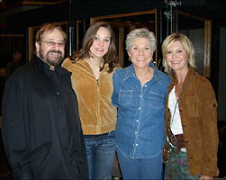 Anne and Olivia in the studio