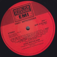 First Impressions 1985 UK release on vinyl, side 1 Olivia Newton-John