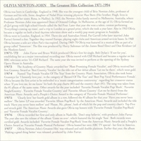 The Greatest Hits Collection 1971-1994 inlay