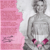 Olivia Newton-John Grace and Gratitude German release, inside insert