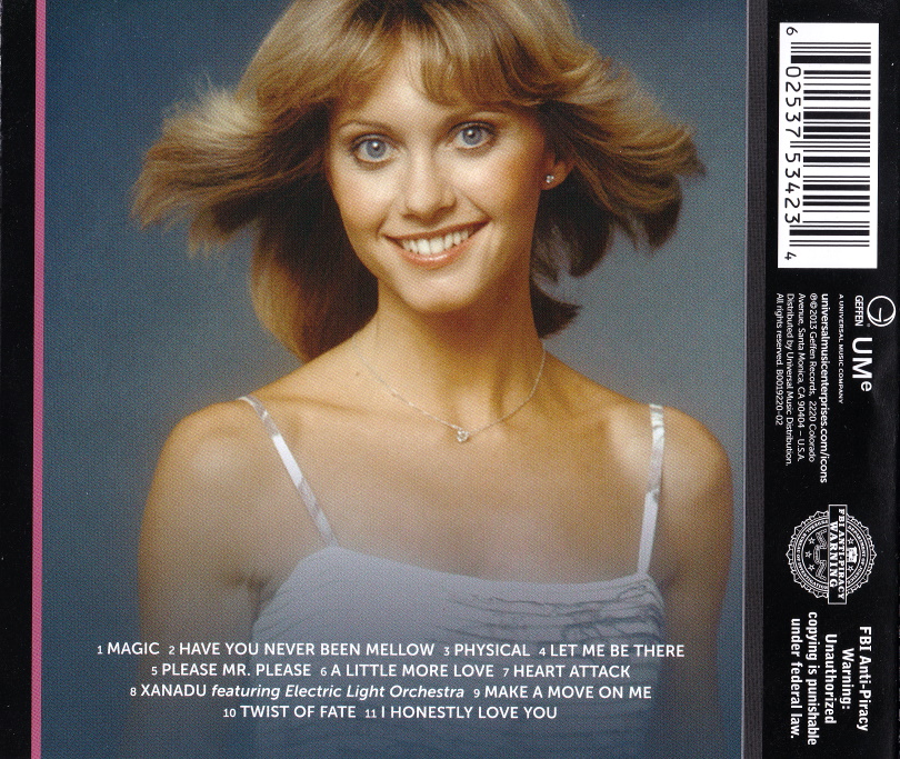 Olivia Newton John Music Compilations Olivia Newton John Icon