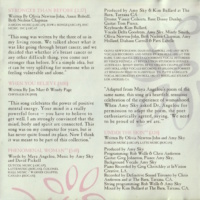 Stronger Than Before Australian release, inlay