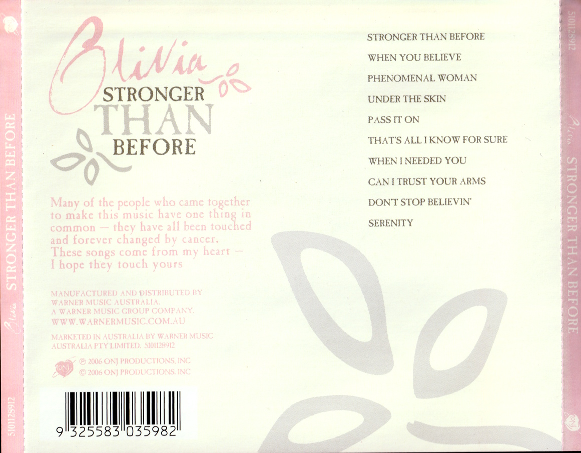Olivia Newton John Music Albums Stronger Than Before Olivia Newton John Music Albums Stronger Than Before