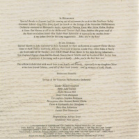 Warm and Tender Australian 1998 CD release, inlay