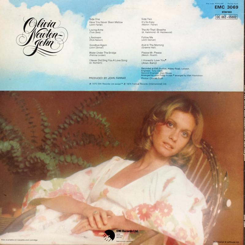 1975 Have You Never Been Mellow LP back cover
