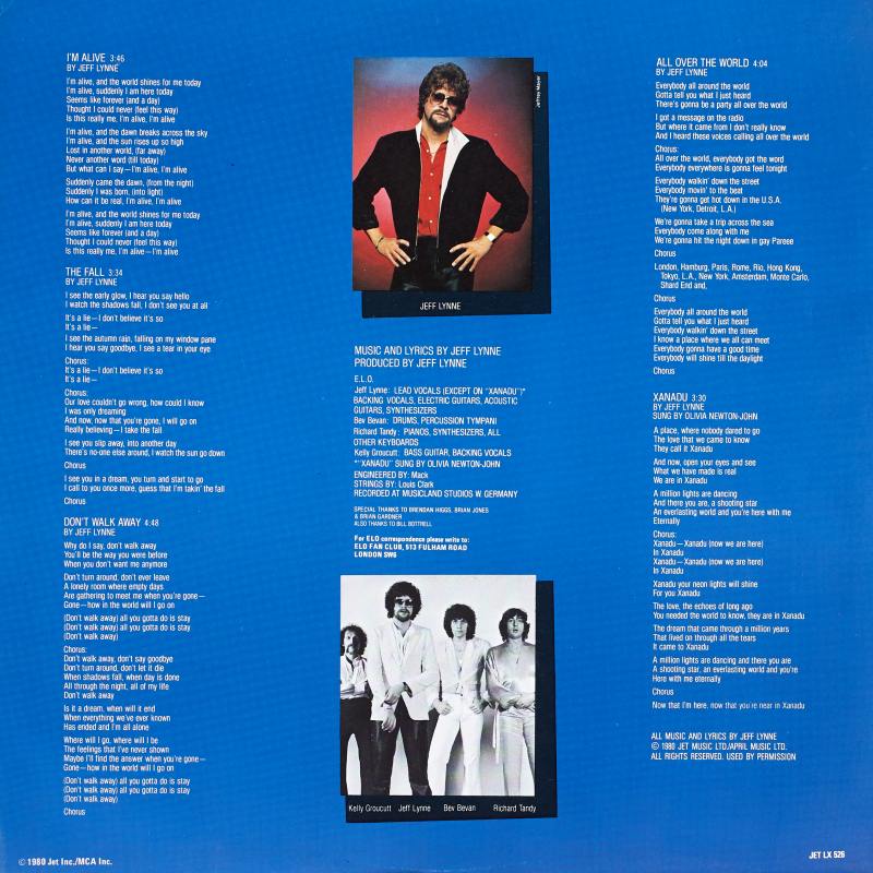 1980 Xanadu LP sleeve front