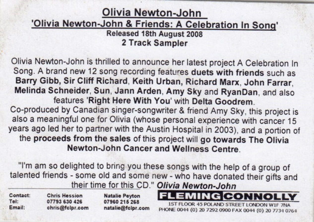 UK press release for The Heart Knows