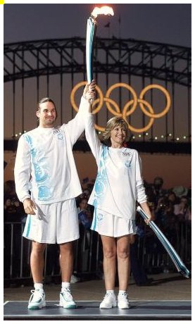 Olivia and Pat Rafter. Photo R Bowmer