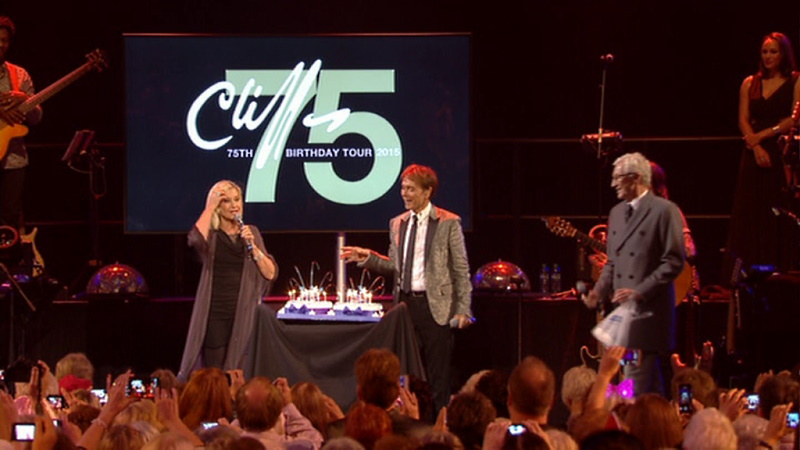 Olivia Newton-John at the Cliff Richard 75th Anniversary Concert