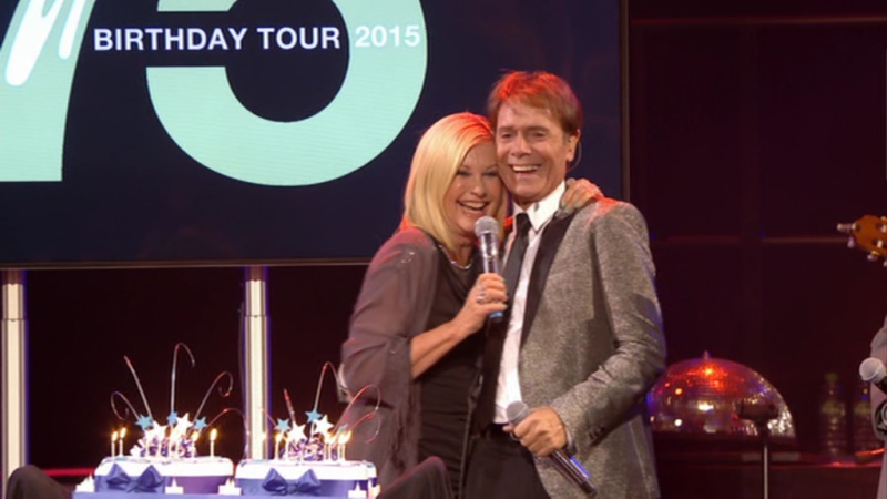 Olivia Newton-John at the Cliff Richard 75th Anniversary Concert