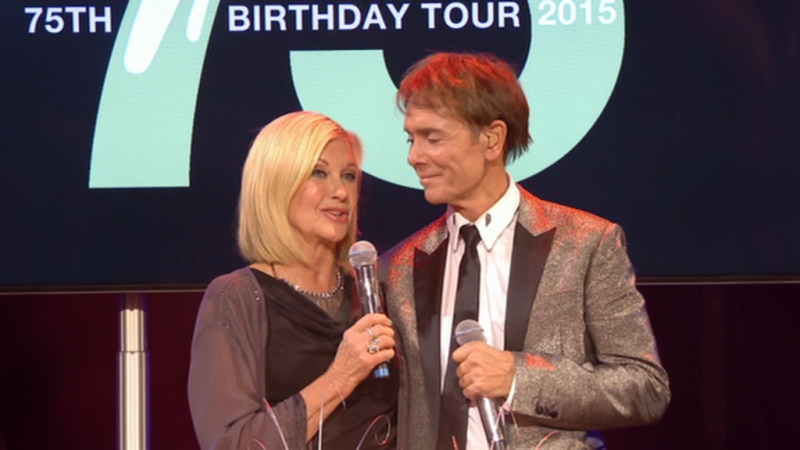 Olivia Newton-John at the Cliff Richard 75th Anniversary Concert