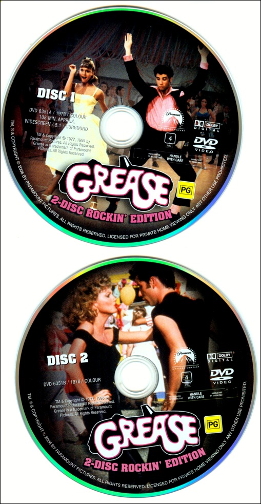 Grease DVD 2006 Australian release