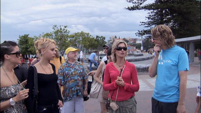 Olivia Newton-John visiting Sydney and Manly from DVD
