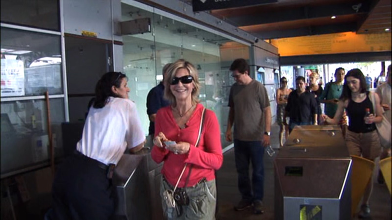 Olivia Newton-John visiting Sydney and Manly from DVD