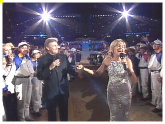 Olivia Newton-John and John Farnham Olympic Opening Ceremony 2000