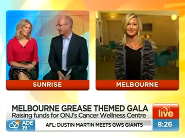 Olivia Newton-John on Sunrise Sept 2013